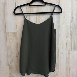 Hippie Rose Women’s Small Olive Green V-Neck Cami Tank Top